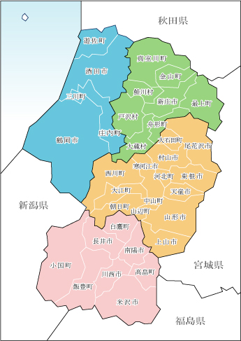 山形県地図