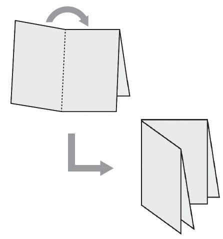 リーフレット折り方