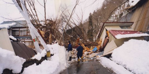 がけ崩れの写真