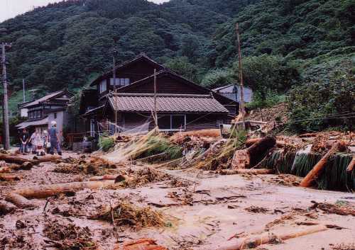 土石流の写真