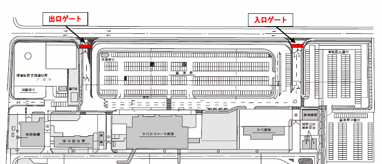 山形空港の駐車場について（駐車場図）