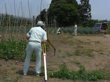 地籍調査の様子