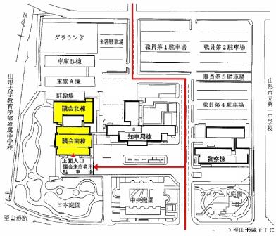 議会棟位置図