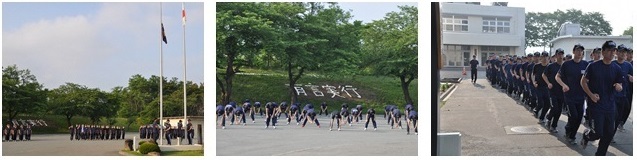 警察学校の朝