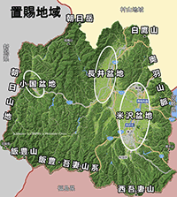 置賜地域地形図